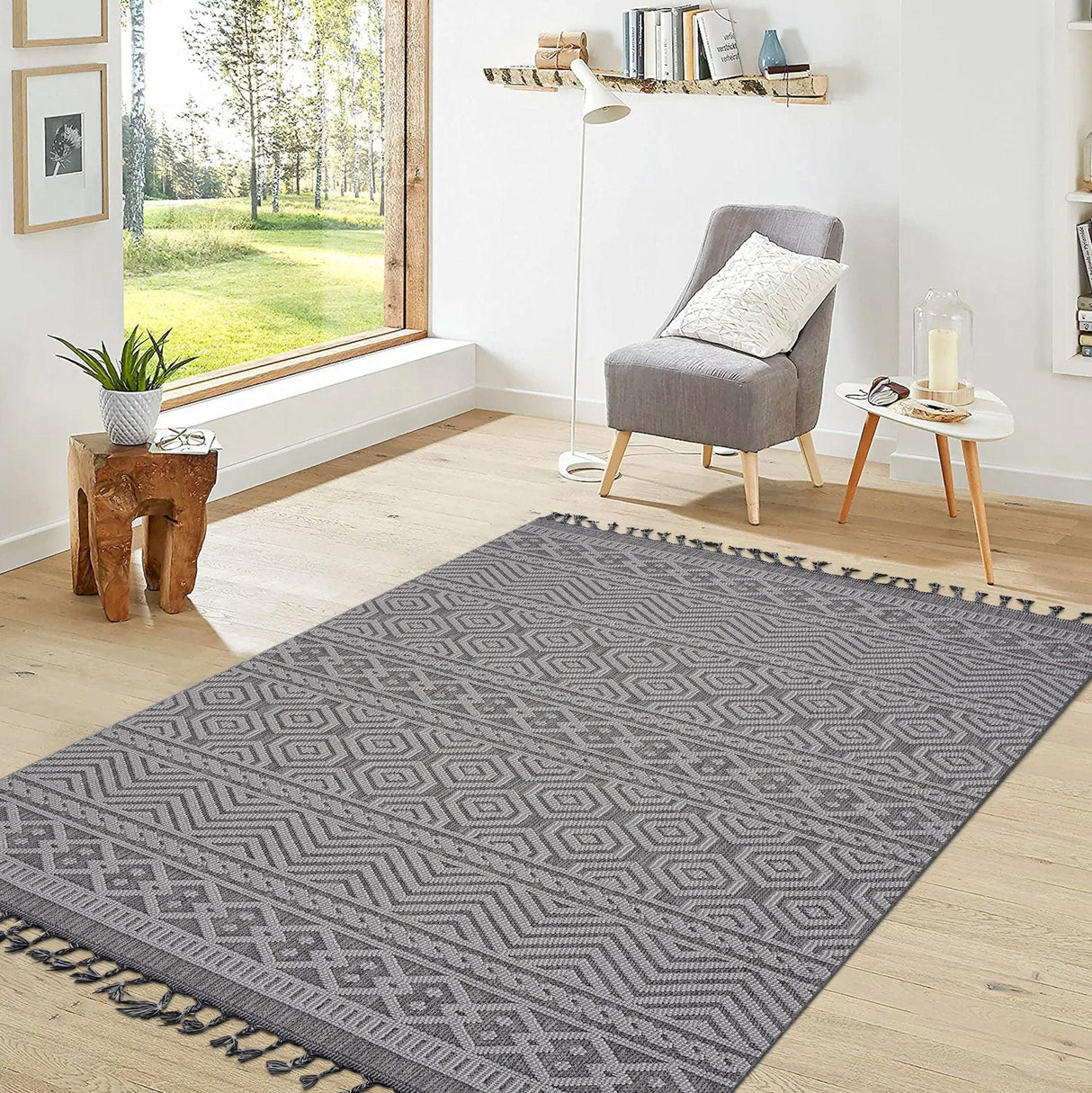 Guros - Geometric Indoor / Outdoor Area Rug - Furniture Home Direct
