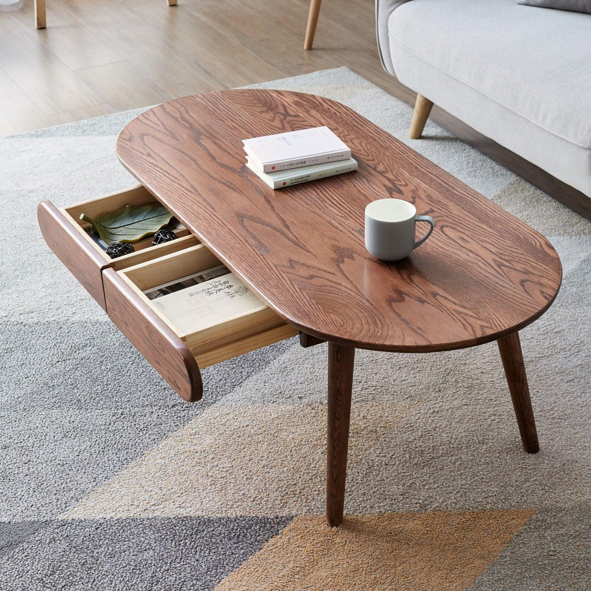 Capsule Centre Low Table With Drawers Coffee Table - Furniture Home Direct