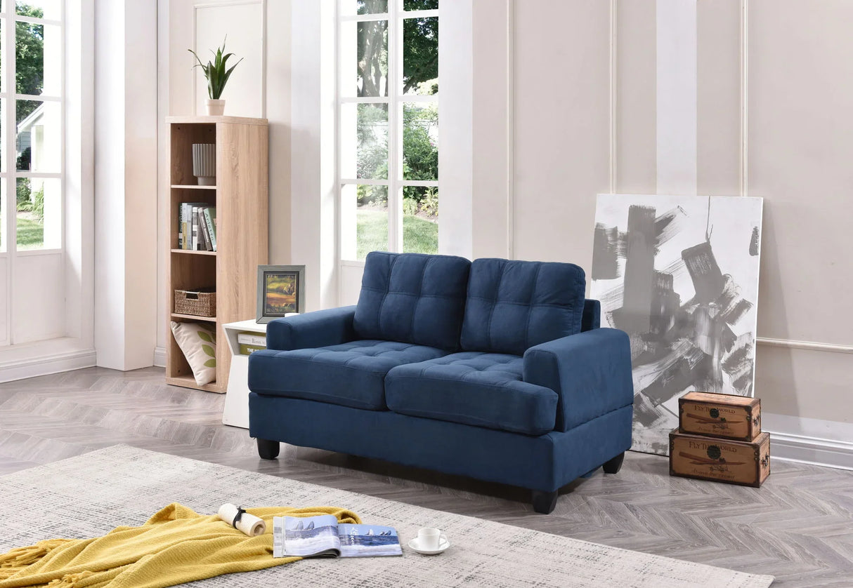 Stylish Transitional Loveseat For Two - Furniture Home Direct