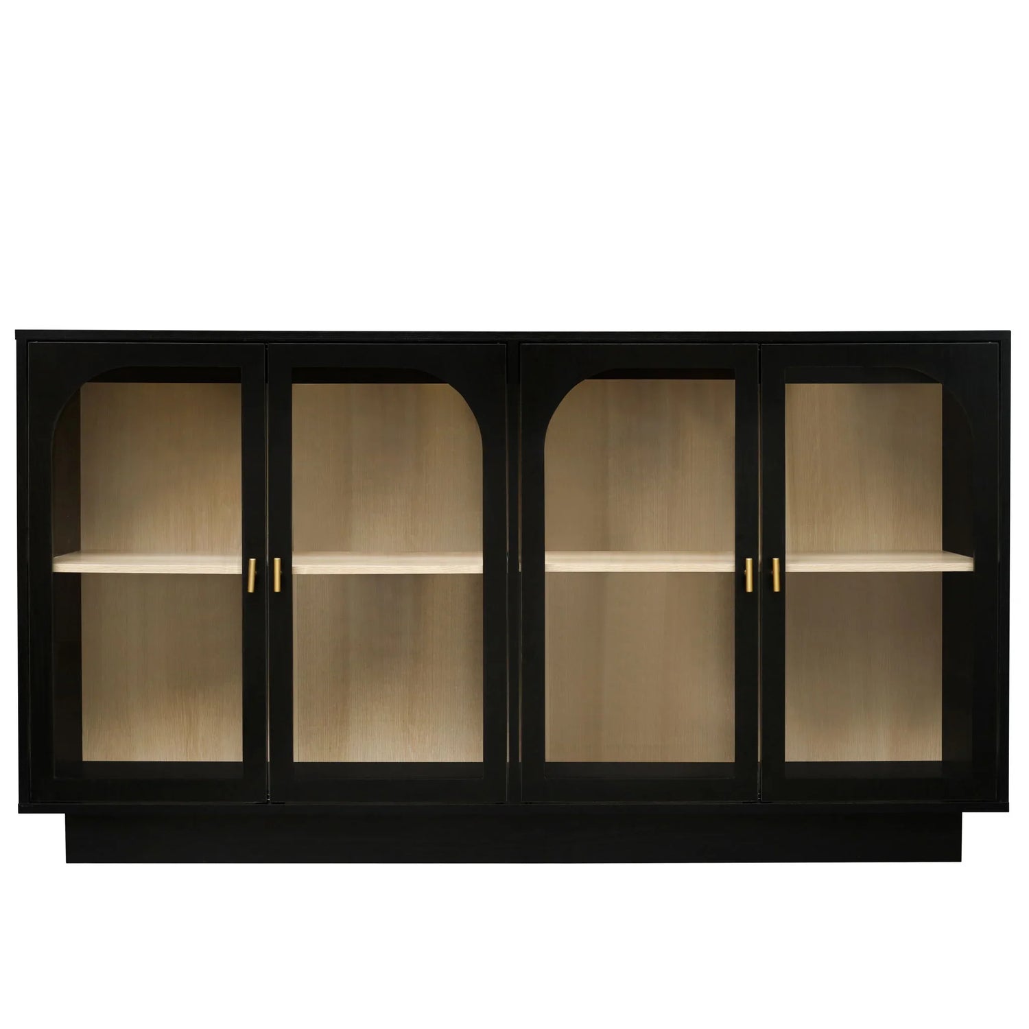 Storage Cabinet With Door For Living Room, Dining Room - Black - Furniture Home Direct