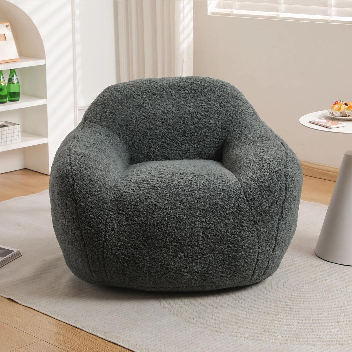 Giant Bean Bag Chair, Spacious Memory Foam With Armrests - Furniture Home Direct