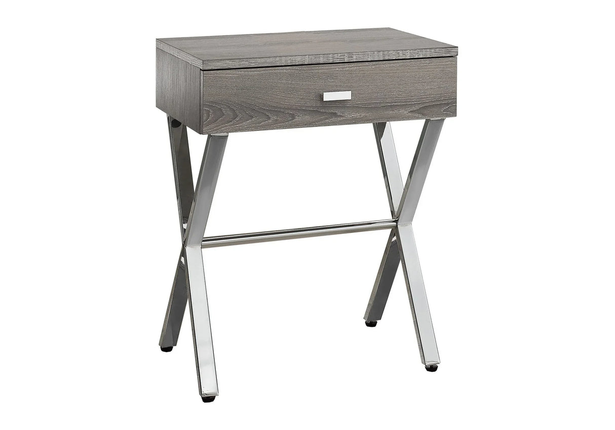 Accent Side X Table, Storage Drawer, Contemporary & Modern - Furniture Home Direct
