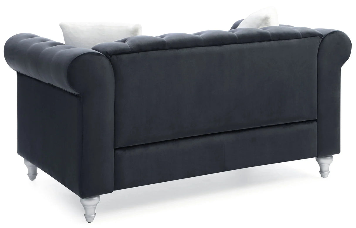 Stylish Contemporary Loveseat - Furniture Home Direct