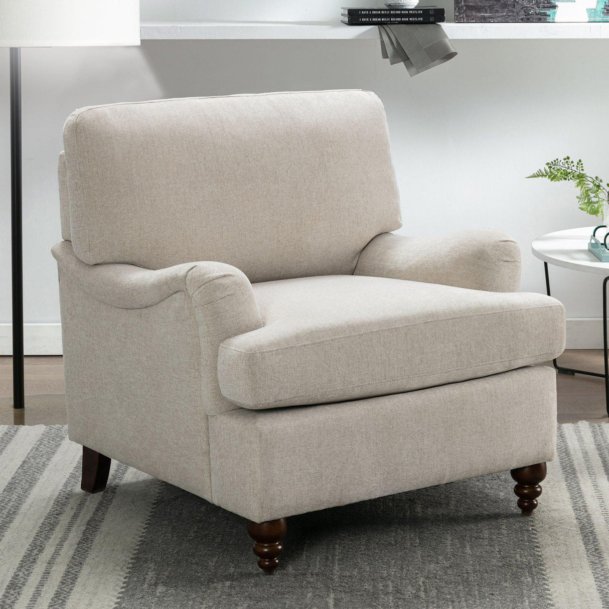 Candor - Arm Chair With English Roll Arms - Furniture Home Direct