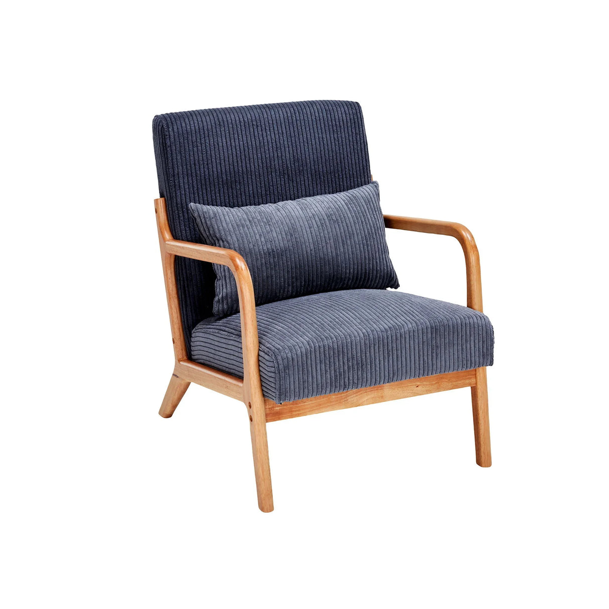 Accent Arm Chair With Pillow Upholstered - Furniture Home Direct