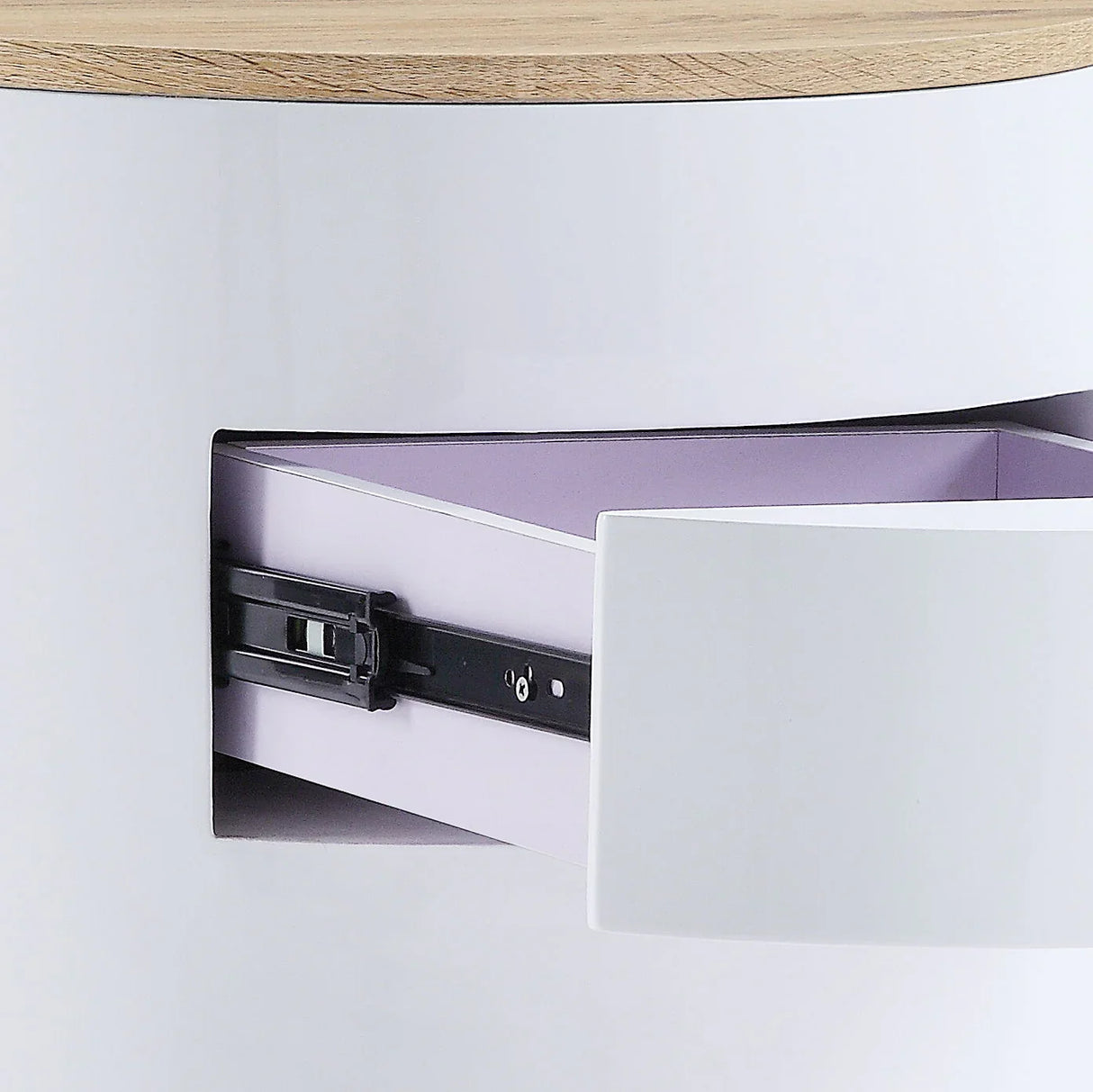 Otith - Accent Table With Display And Utility Function - White - Furniture Home Direct