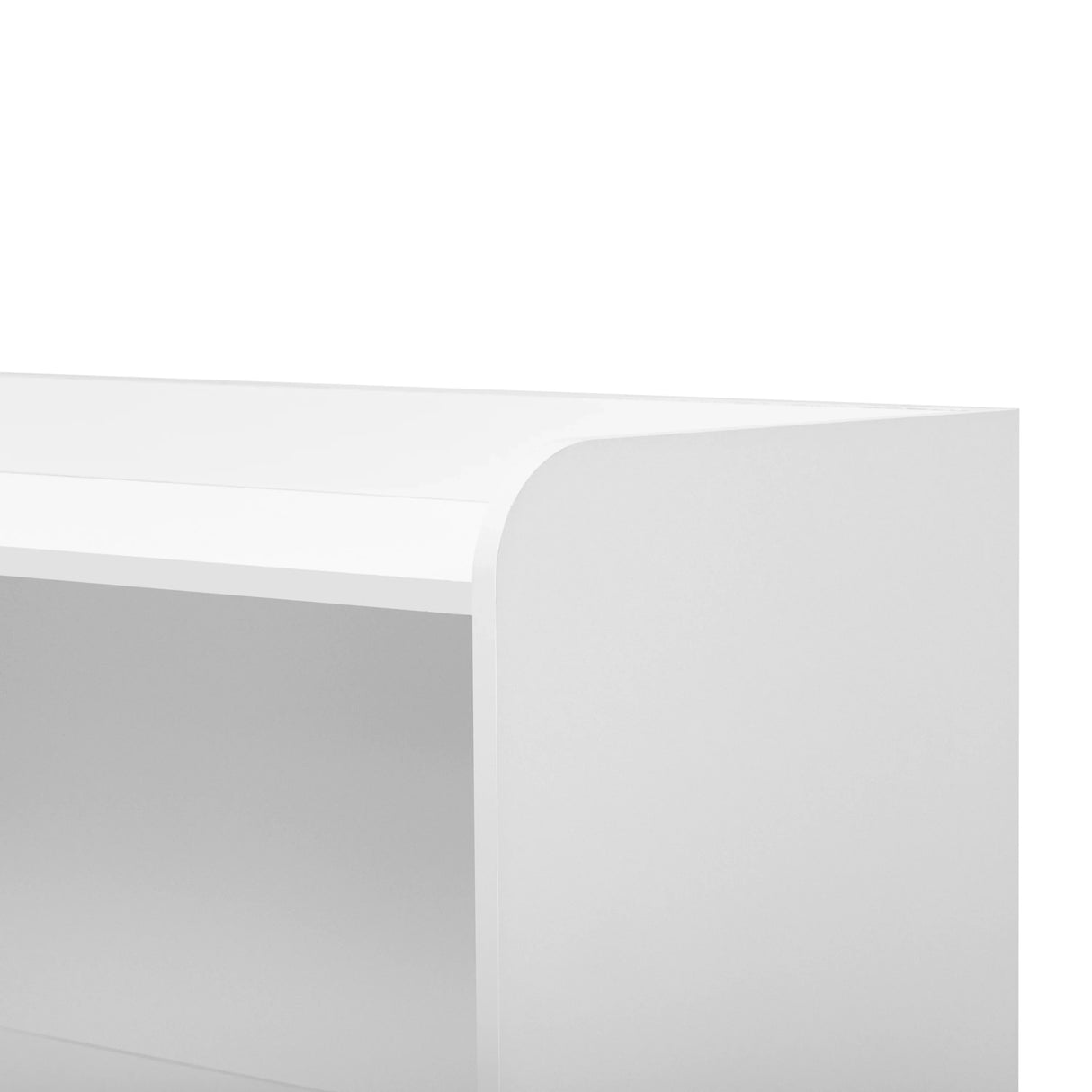 Accent Cabinet 3 Drawer White Wood Finish Light Brown - Furniture Home Direct