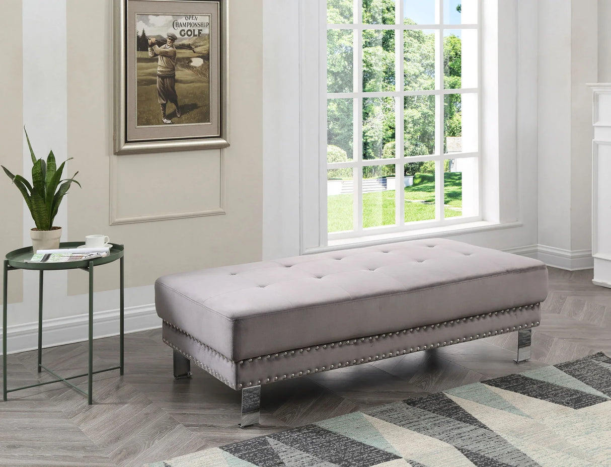 Elegant Contemporary Ottoman - Furniture Home Direct