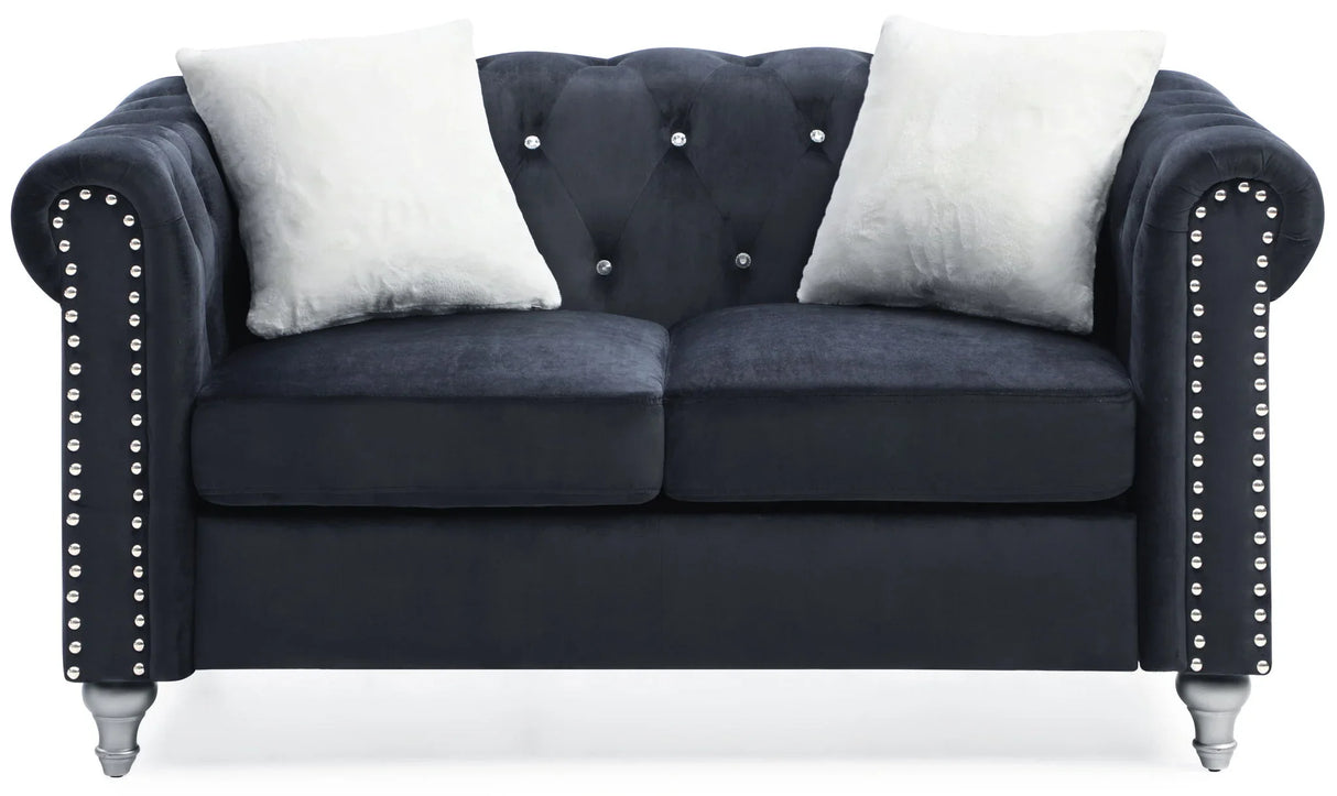 Stylish Contemporary Loveseat - Furniture Home Direct
