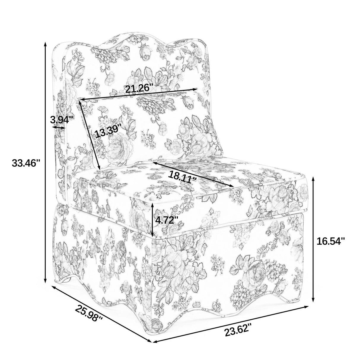 Stylish Flannel Dining Chair With Soft Cushion And Backrest - Furniture Home Direct