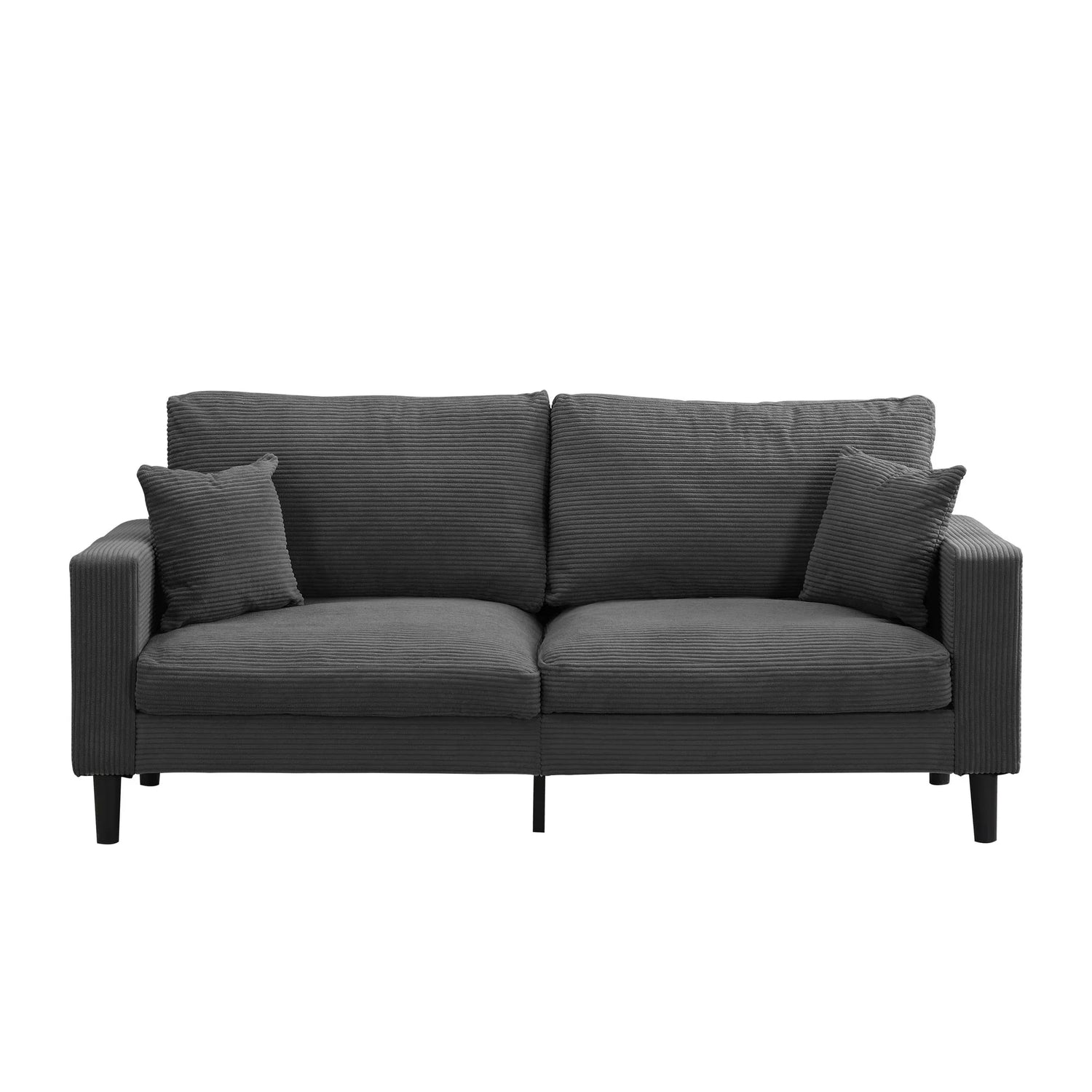 Modern Upholstered 3 Seat Sofa, High Resilience - Furniture Home Direct