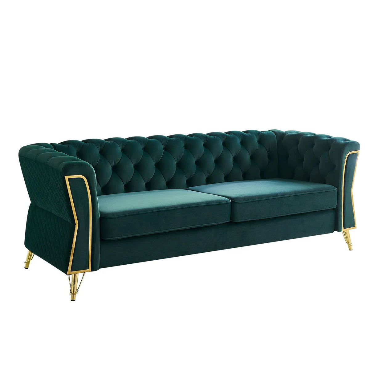 Modern Tufted Velvet Sofa For Living Room - Furniture Home Direct