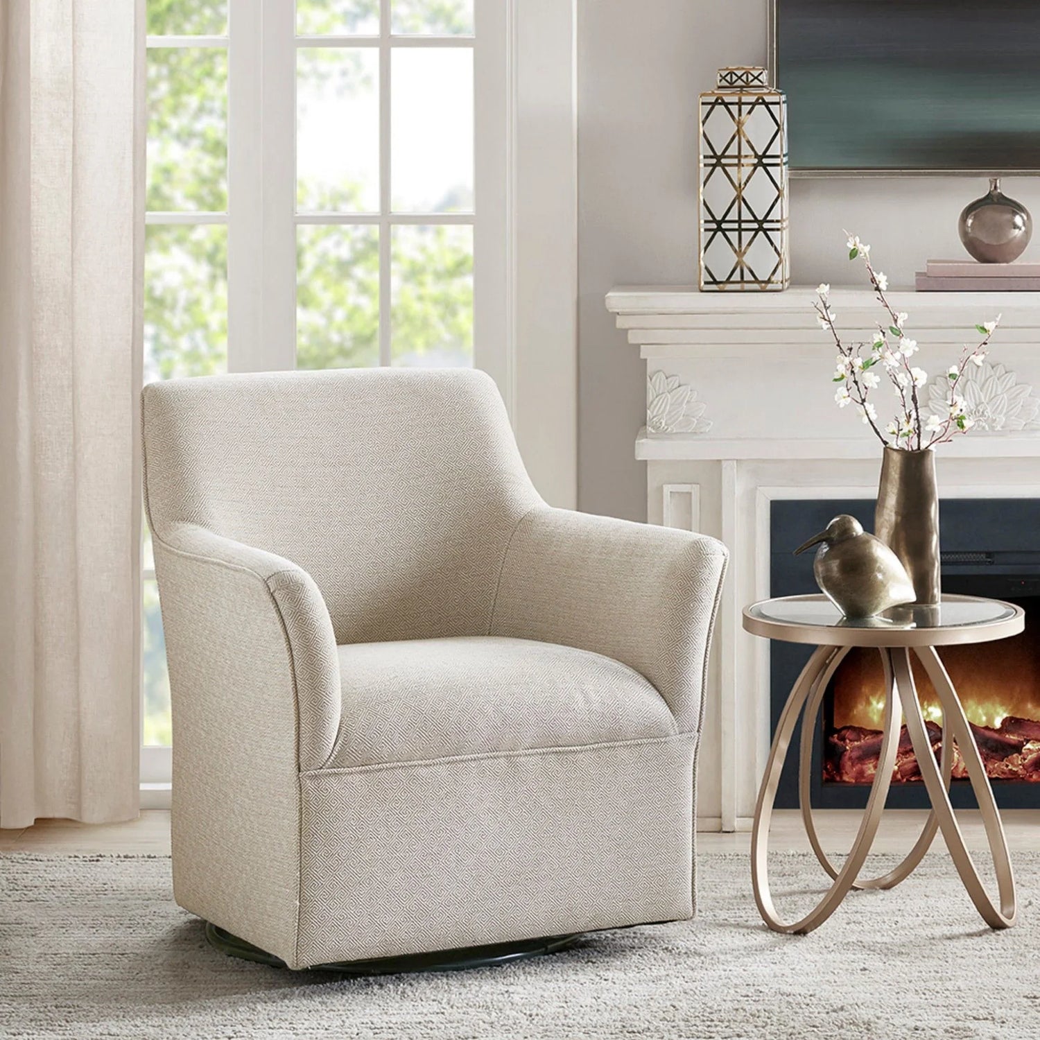Augustine - Swivel Glider Chair - Furniture Home Direct