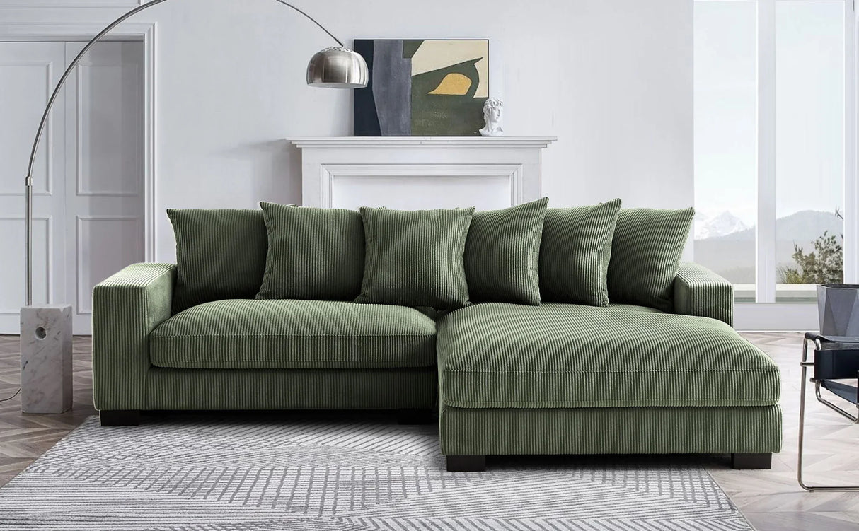 Luxe - Oversized 2 Piece Sectional Couches For Living Room, L Shaped Sofa With Chaise - Furniture Home Direct