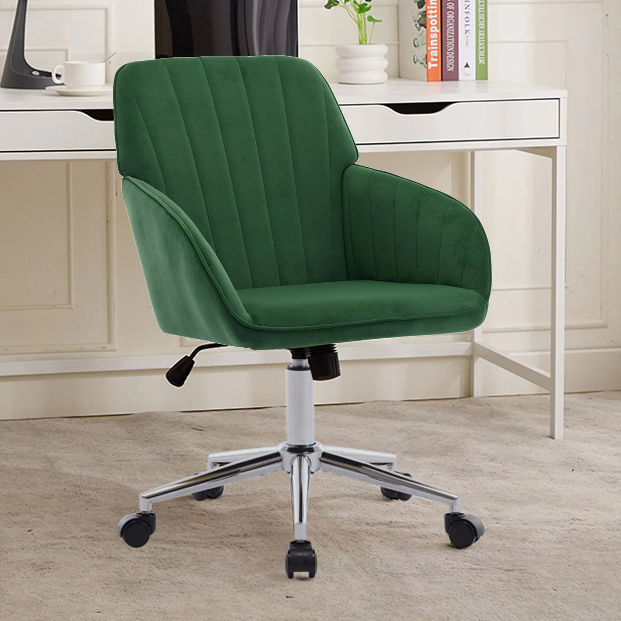 Adjustable Ergonomic Office Chair, Swivel Backrest Seat - Furniture Home Direct
