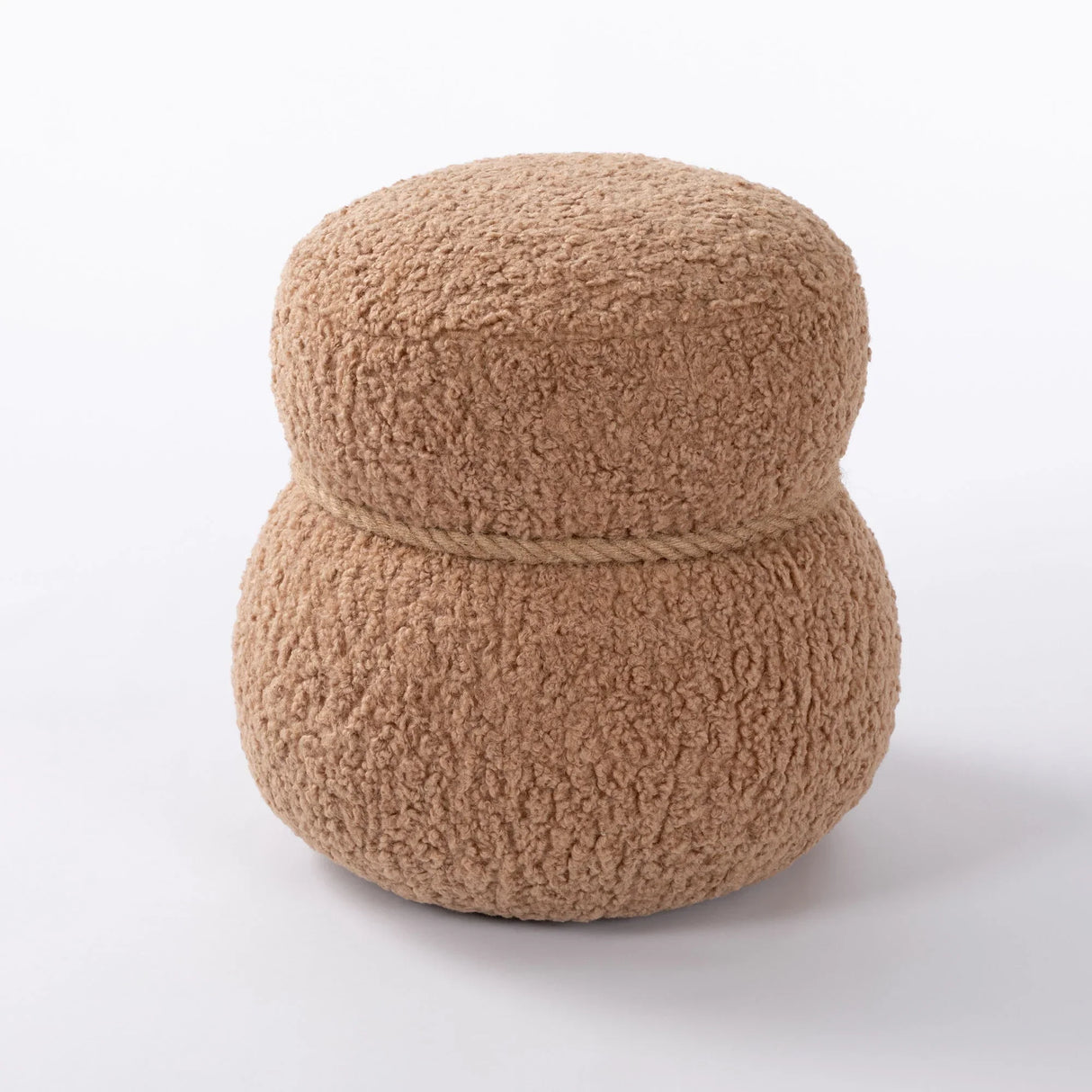 Snowman Stool With Cushion And Solid Wood Frame - Furniture Home Direct