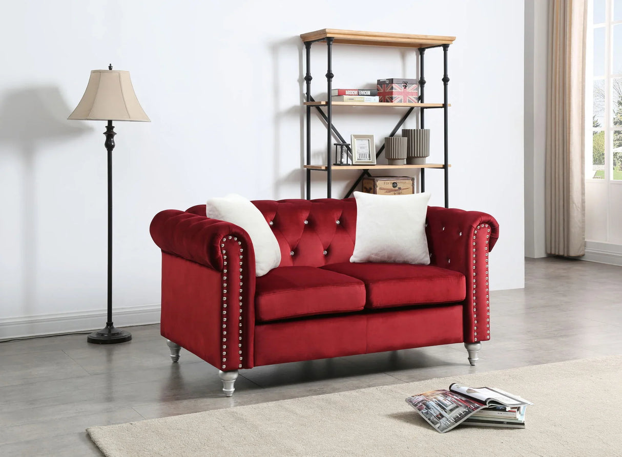 Stylish Contemporary Loveseat - Furniture Home Direct