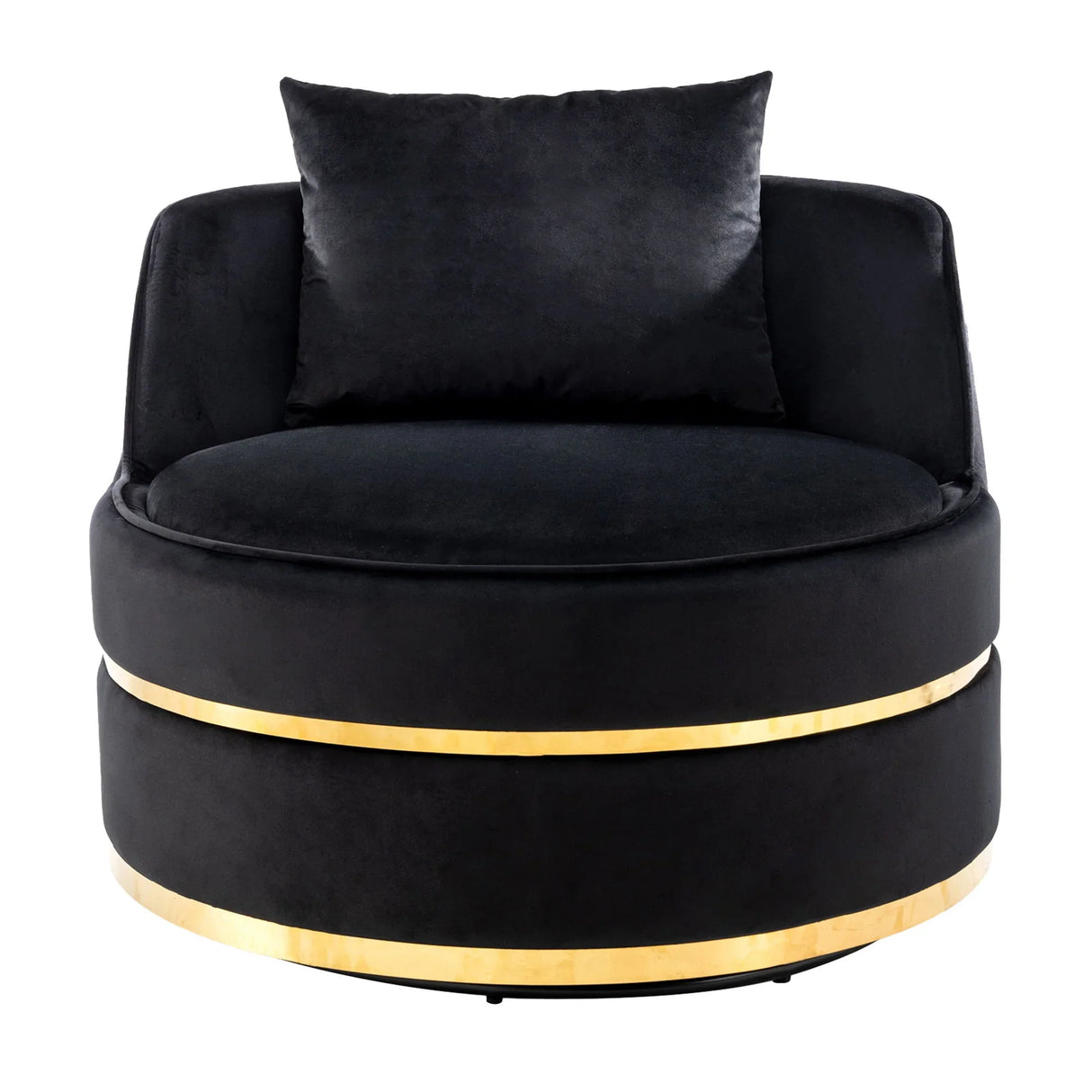 360 Degree Swivel Over Sized Upholstered Barrel Chair - Furniture Home Direct