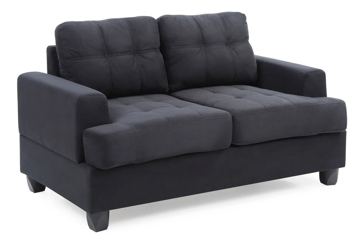 Stylish Transitional Loveseat For Two - Furniture Home Direct