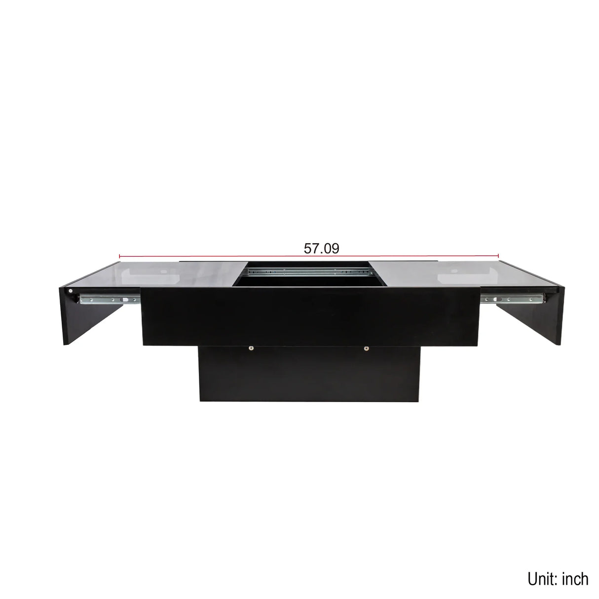 Coffee Table with Sliding Top, Storage and LED Light - Furniture Home Direct
