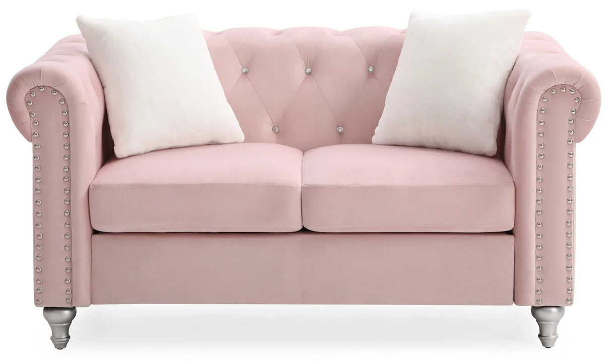 Stylish Contemporary Loveseat - Furniture Home Direct