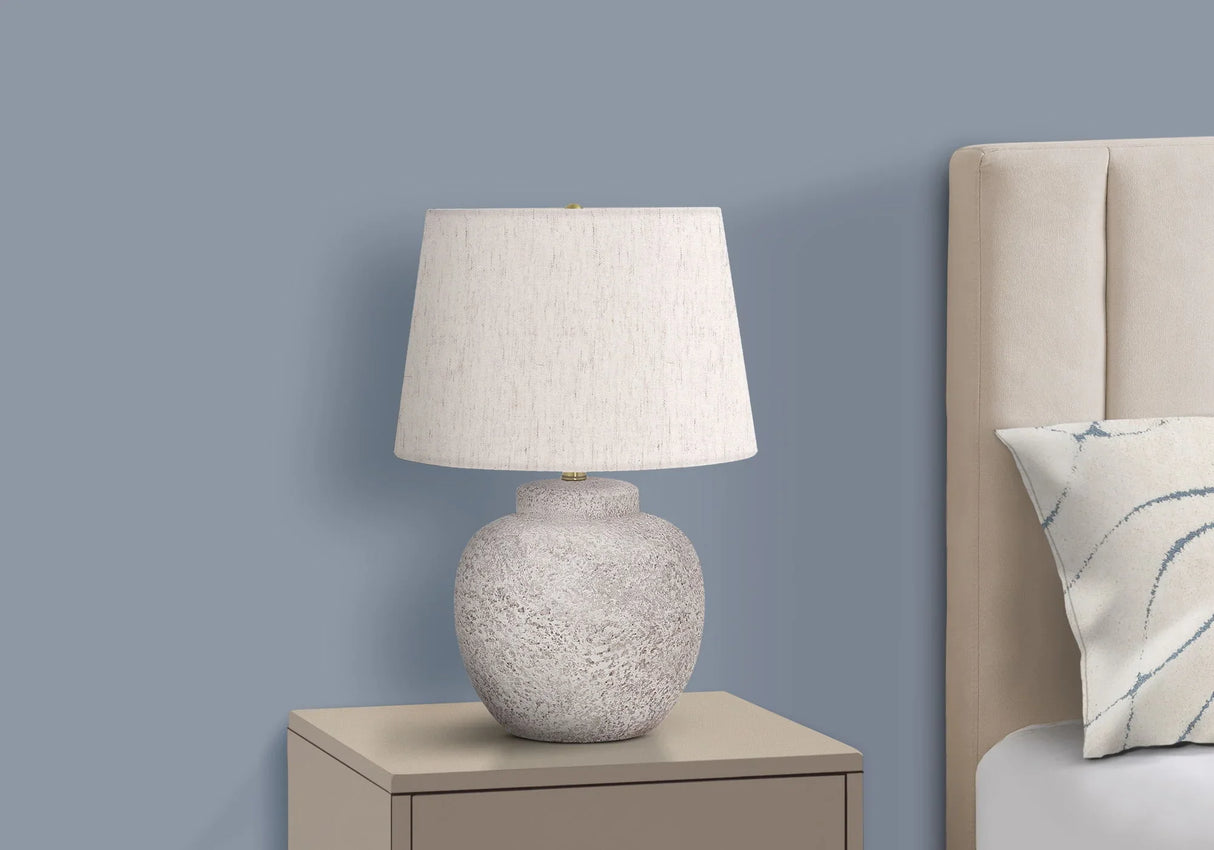 Lighting, Table Lamp, Concrete, Modern - Cream - Furniture Home Direct