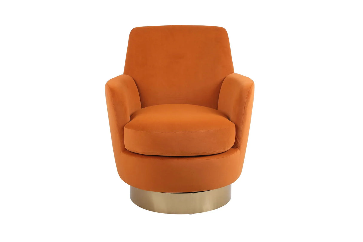 Teddy Swivel Barrel Chair, Swivel Accent Chairs Armchair For Living Room - Furniture Home Direct