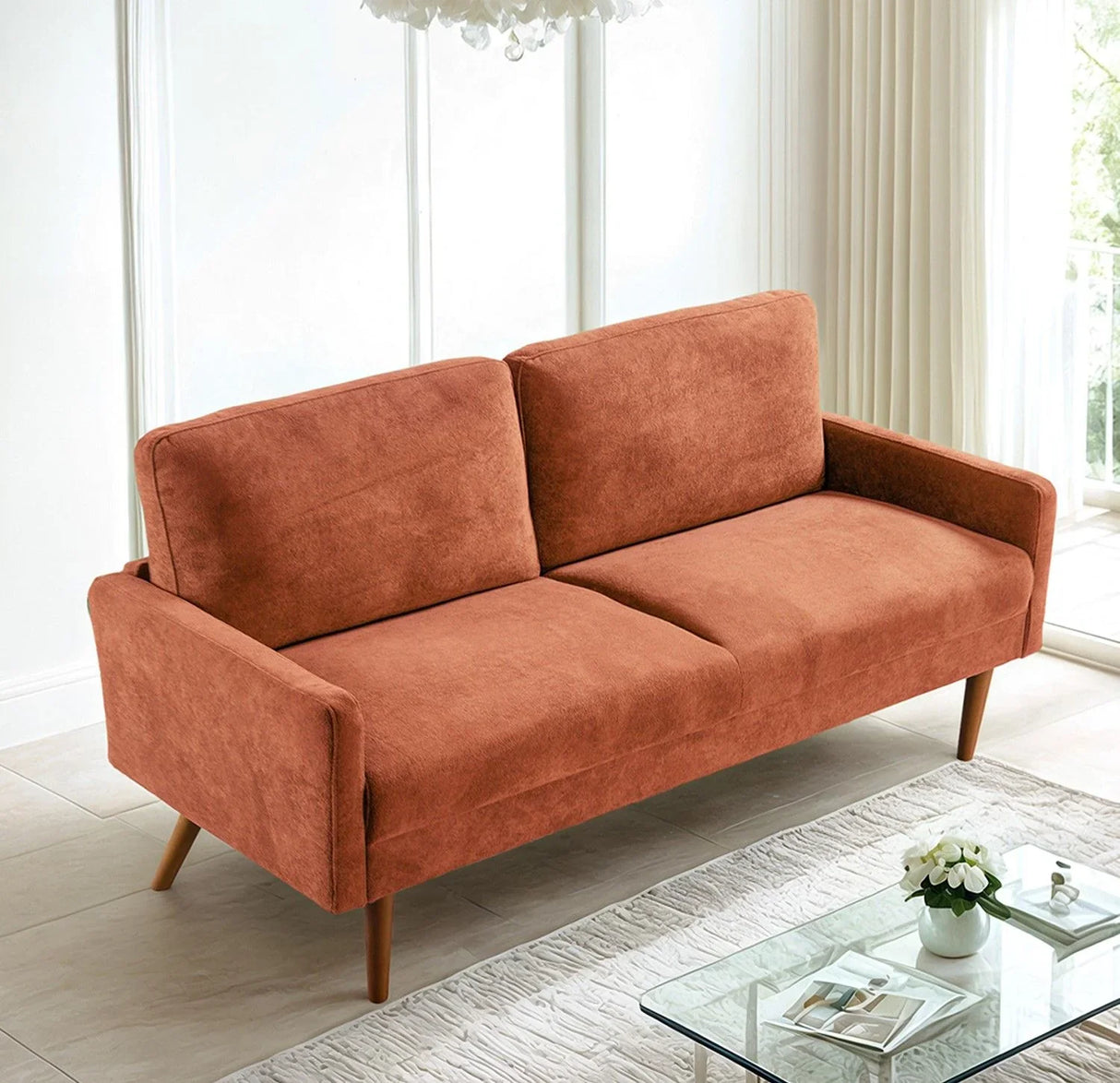 Sofa, European Style With Sleek Design, Modern & Vintage Flair, Upholstered 3 Seater Couch - Furniture Home Direct