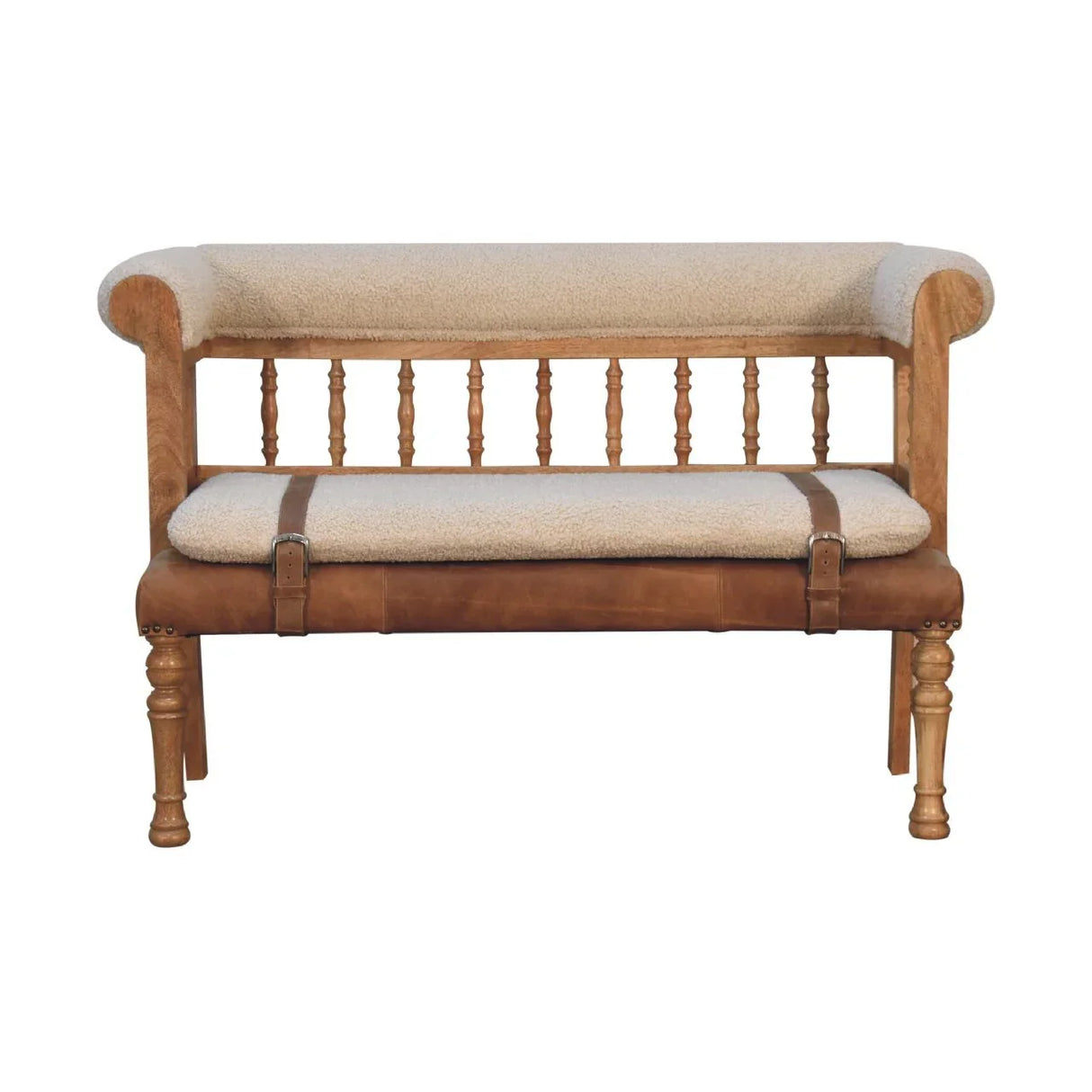 Strapped Hallway Bench - Furniture Home Direct