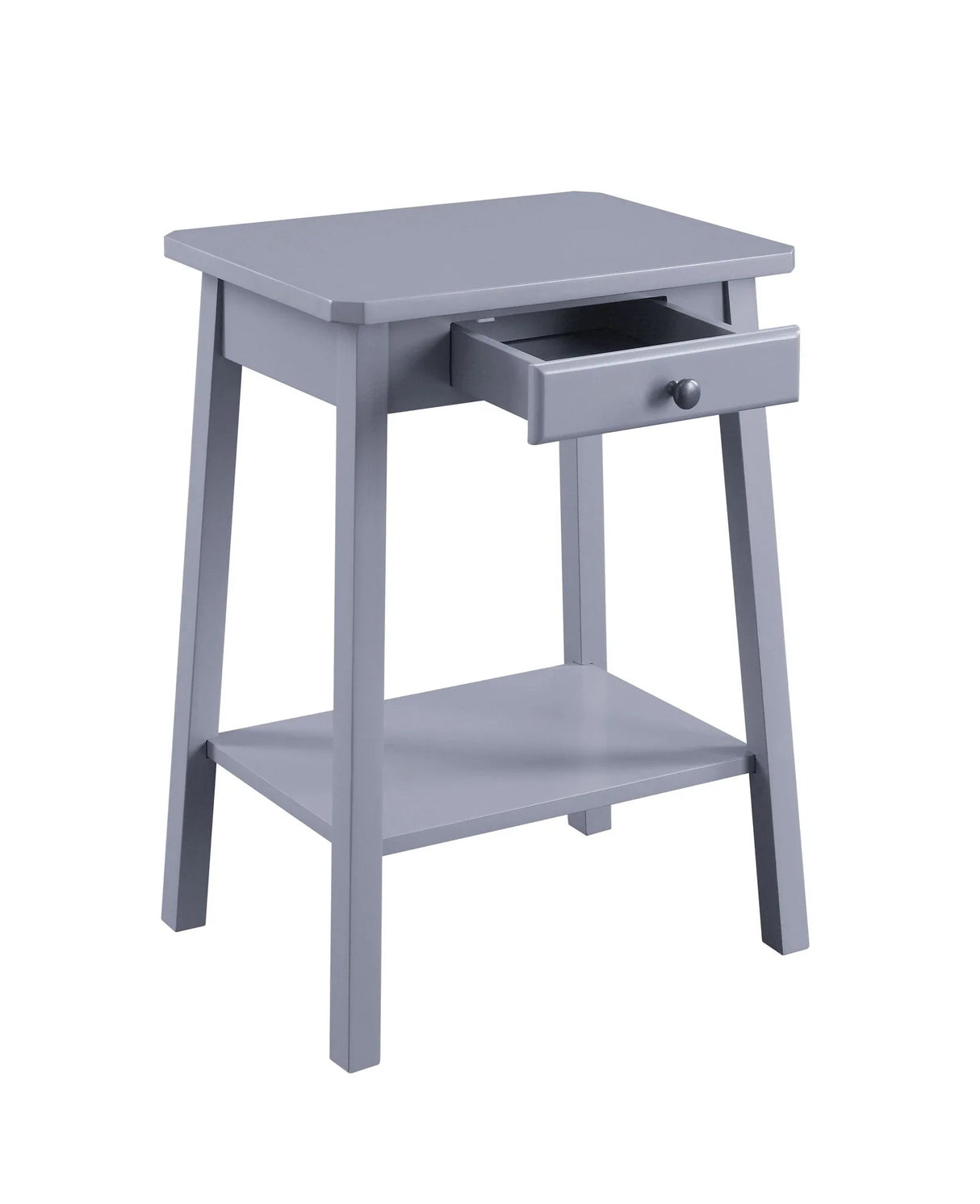Kaife - Accent Table With Display And Utility Function - Gray - Furniture Home Direct