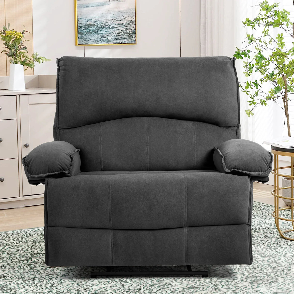 Oversized Manual Recliner Chair Sofa For Living Room - Furniture Home Direct