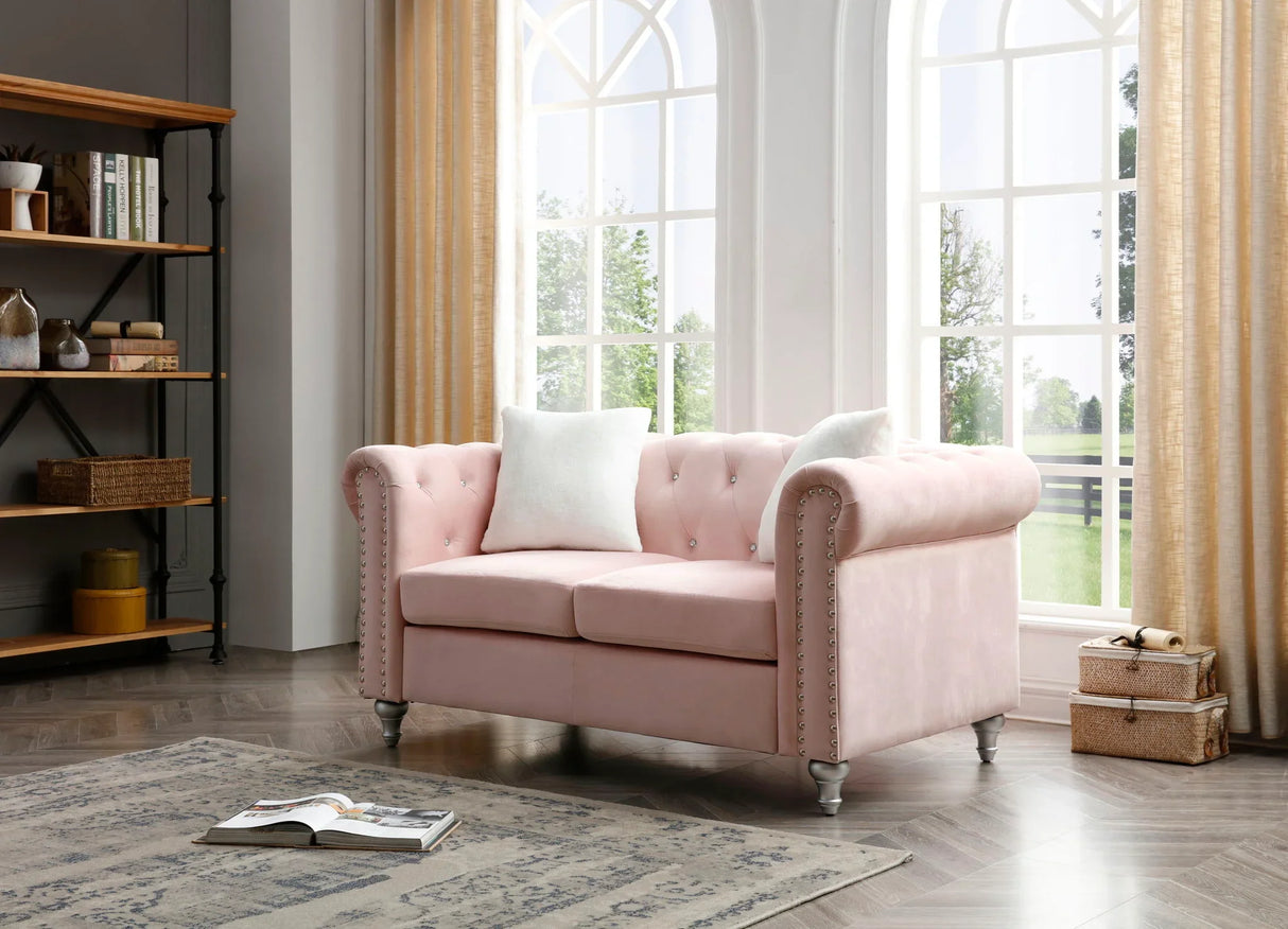 Stylish Contemporary Loveseat - Furniture Home Direct