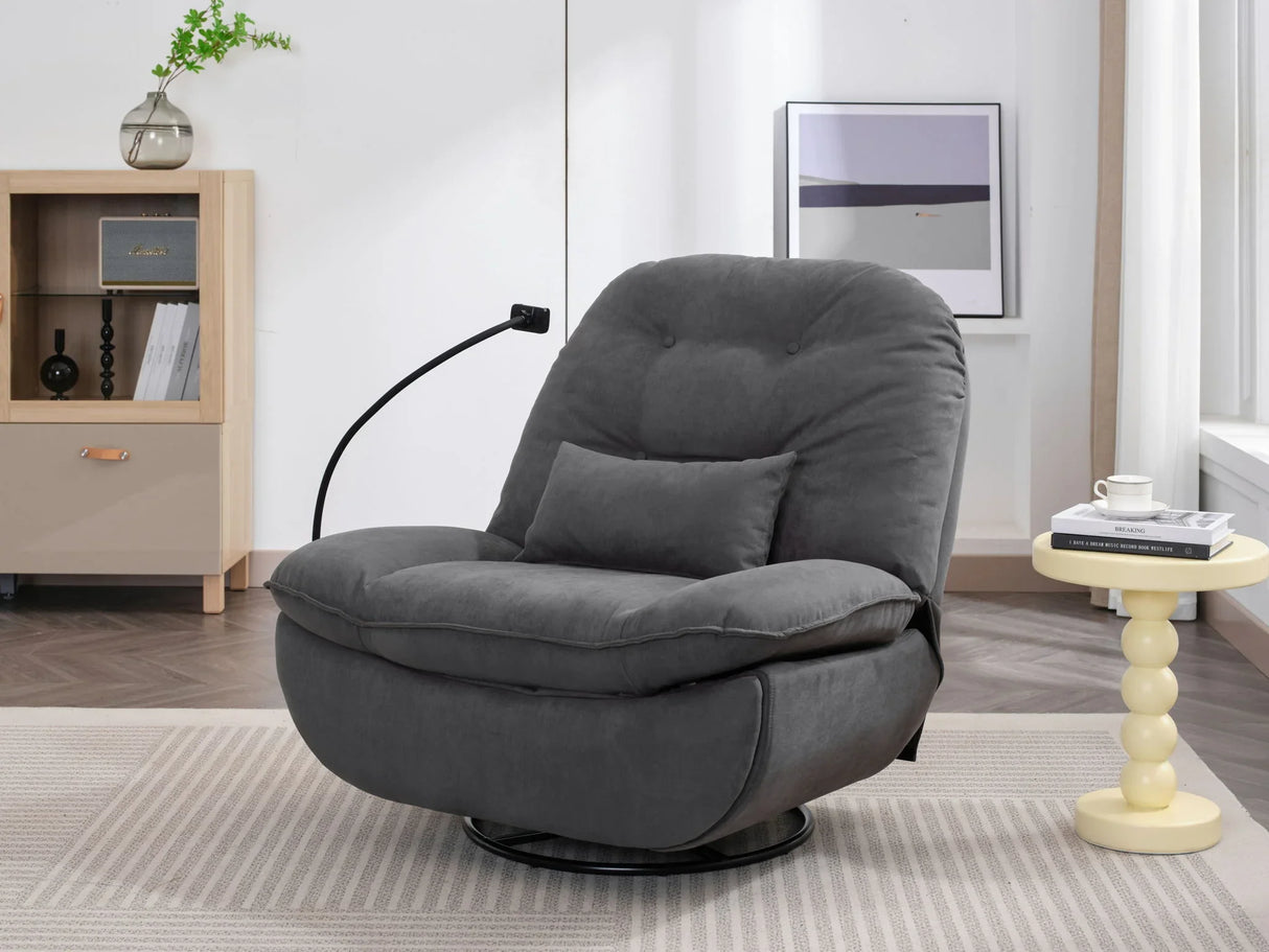 Power Recliner Swivel Glider USB Charger With Bluetooth Music Player, Sleep, Working, Game And Leisure - Furniture Home Direct