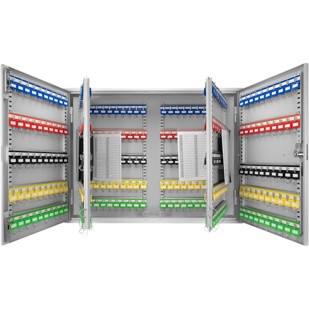 400 Keys Adjustable Key Lock Box With Digital Lock - Gray - Furniture Home Direct