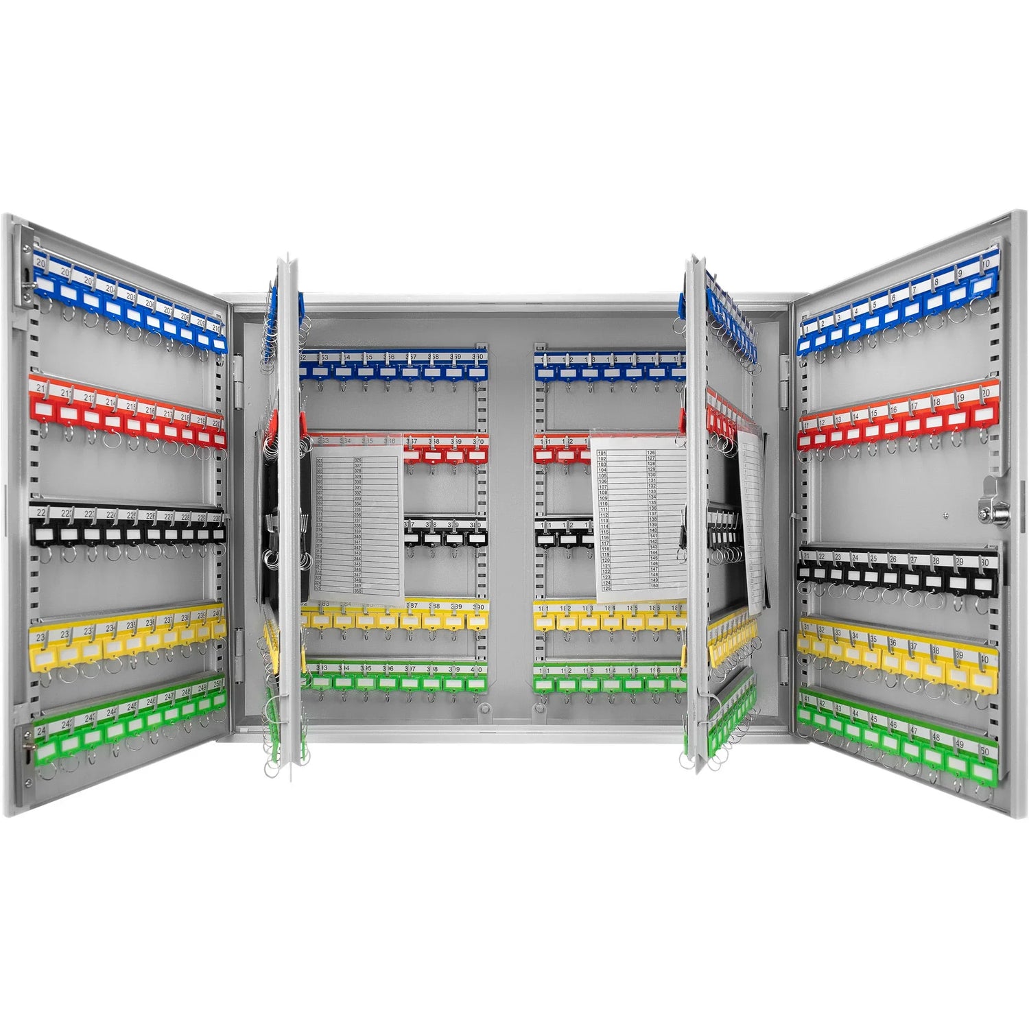 400 Keys Adjustable Key Lock Box With Digital Lock - Gray - Furniture Home Direct