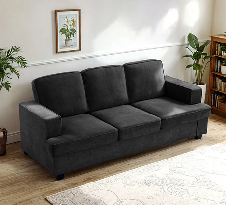 Modern Sofa, Comfortable 3 Seater Couch With Deep Seating, Loose Back Cushions, Wide Arms - Furniture Home Direct