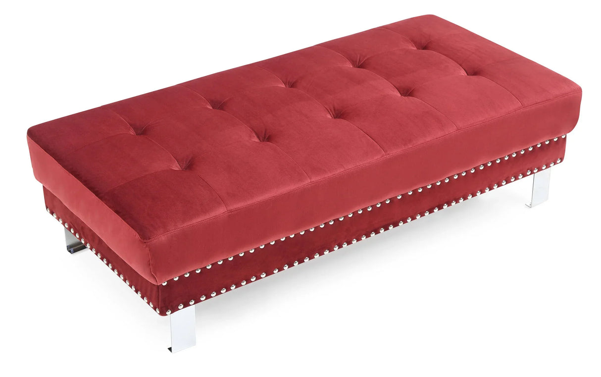 Elegant Contemporary Ottoman - Furniture Home Direct