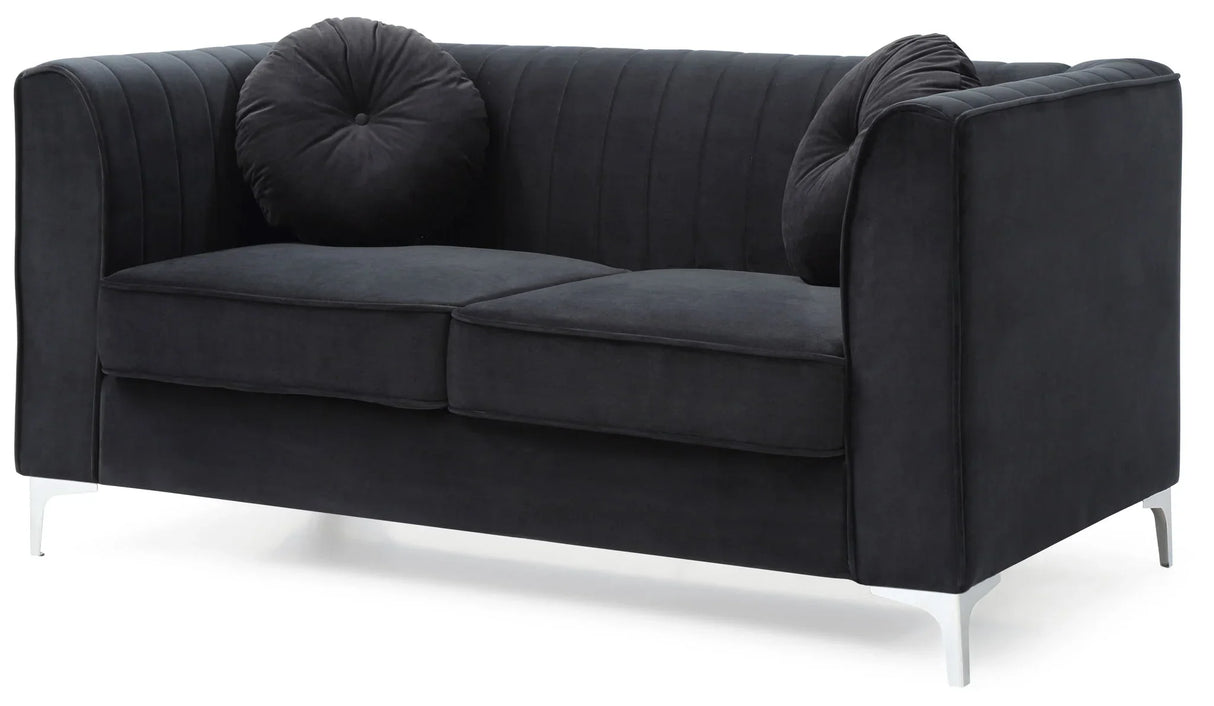 Delray - Micro Suede Loveseat - Furniture Home Direct