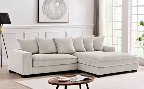 Luxe - Oversized 2 Piece Sectional Couches For Living Room, L Shaped Sofa With Chaise - Furniture Home Direct