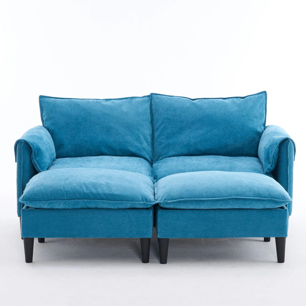 Convertible Combination Sofa With Footstools With Storage - Furniture Home Direct