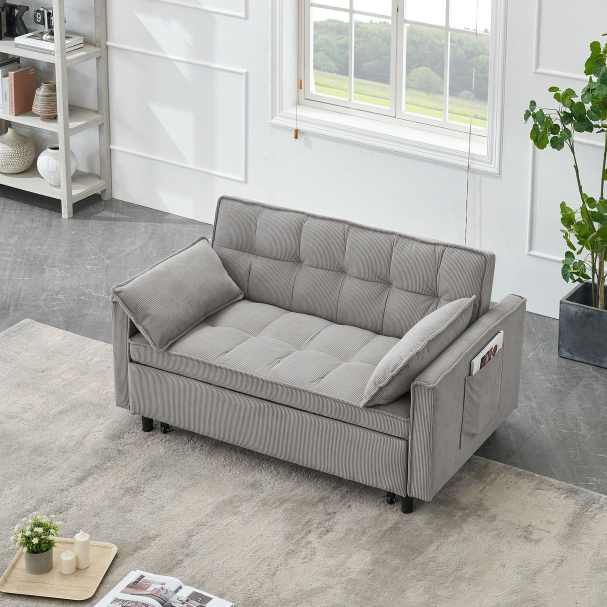 Two-Seat Casual Sofa With Pull Out Bed, Living Room Furniture - Furniture Home Direct