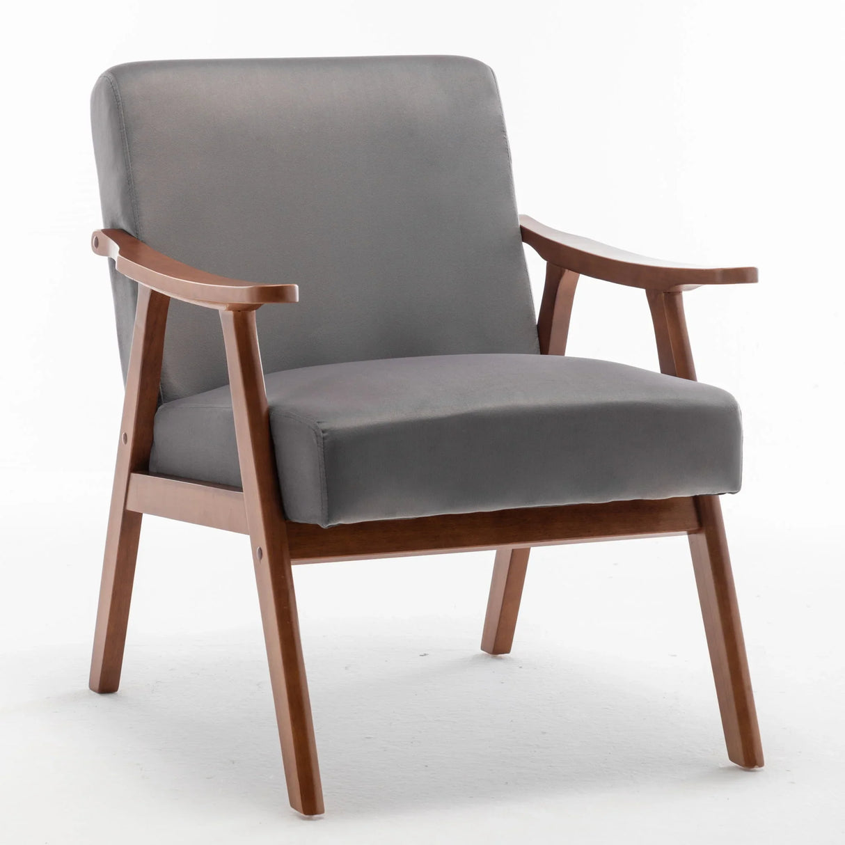 Accent Chair, Classic Mid Century Modern For Extra Seating - Furniture Home Direct