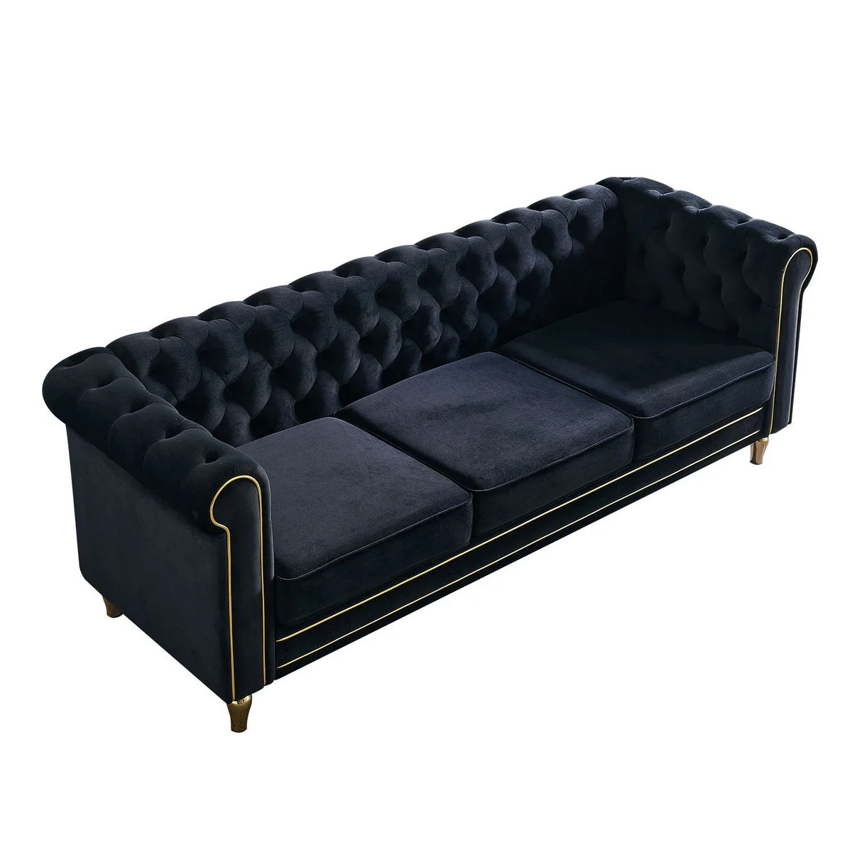 Chesterfield - Velvet Sofa 84.65" For Living Room - Furniture Home Direct