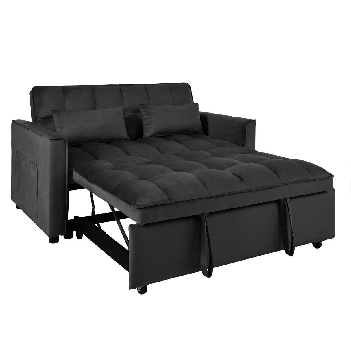 3 In 1 Pull Out Couch Convertible Sofa Bed With Reclining Backrest - Furniture Home Direct