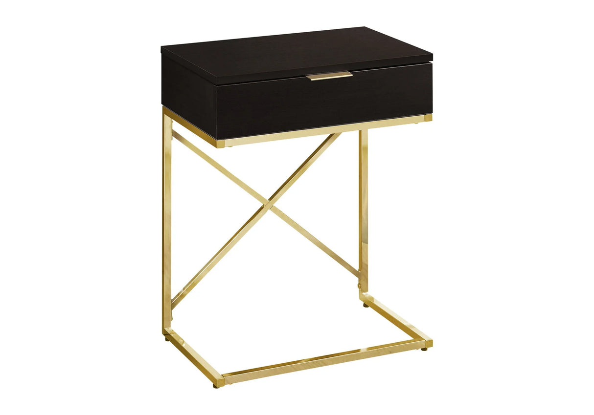Accent Side Table, Storage Drawer, Spacious Tabletop, Contemporary & Modern - Furniture Home Direct