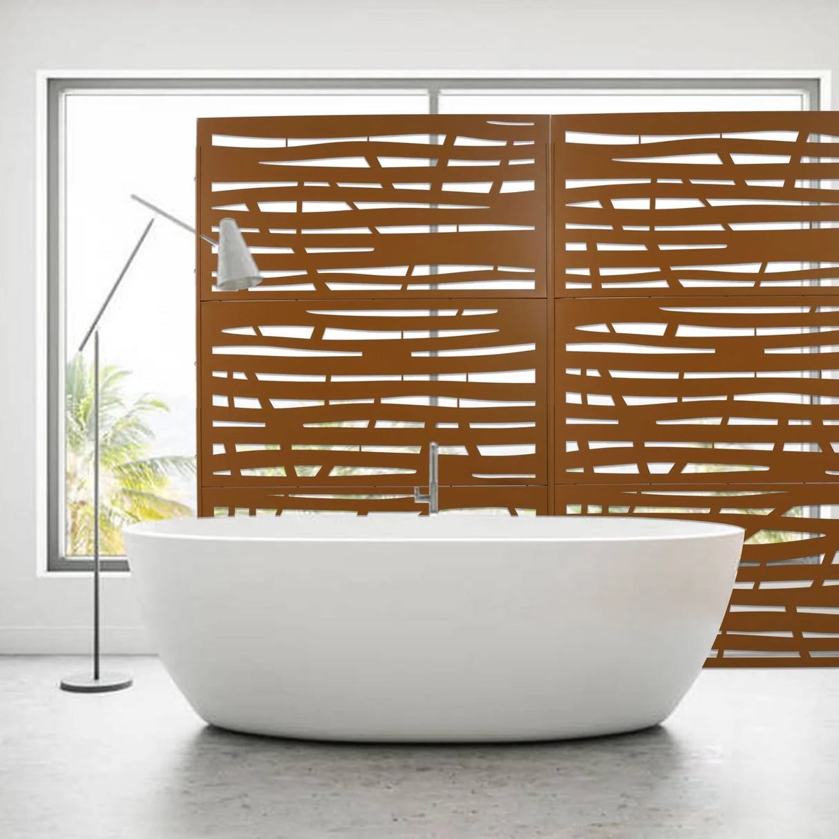 Outdoor & Indoor Privacy Screen Metal Privacy Screen - Furniture Home Direct