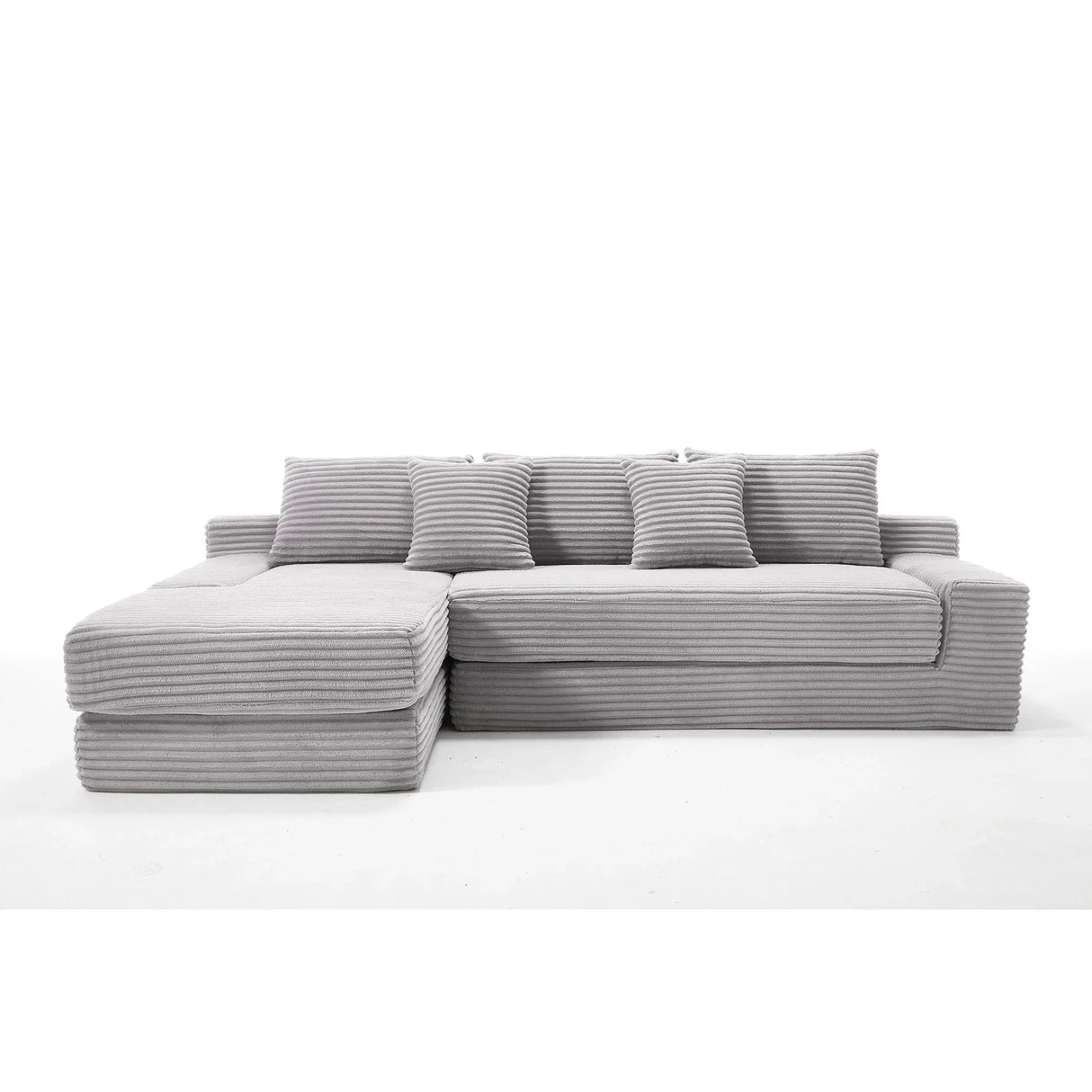 Modern L - Shaped Sectional Couch With Memory Foam - Furniture Home Direct