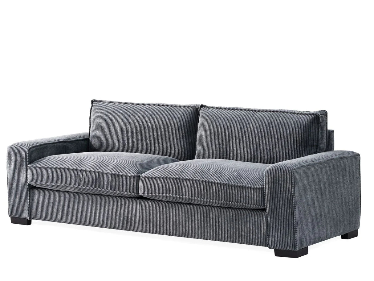 Luxe - Corduroy Sofa With Sleek Design, Spacious And Comfortable 3 Seater Couch - Furniture Home Direct
