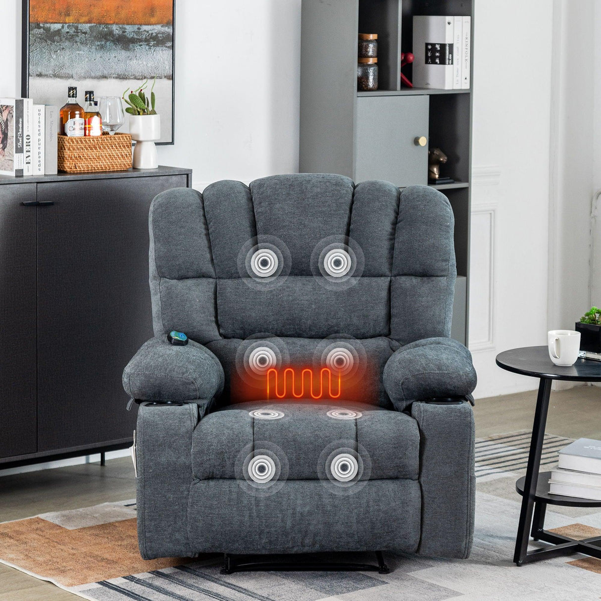 Massage Recliner Chair Sofa With Heating Vibration - Furniture Home Direct
