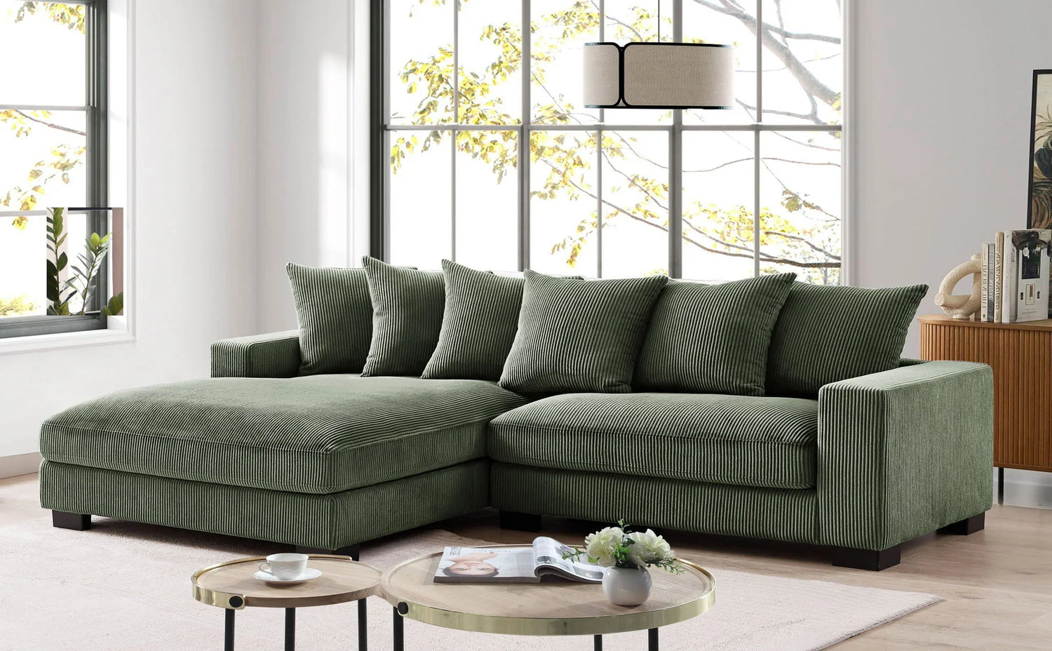Luxe - Oversized 2 Piece Sectional Couches For Living Room, L Shaped Sofa With Chaise - Furniture Home Direct